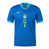 Brazil Vinicius Junior #7 Replica Away Shirt Copa America 2024 Short Sleeve